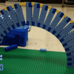 Photo bent bricks forming an arch for our online LEGO class